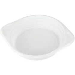 DayBays 100 Stk. Suppenterrine 750 cc. 150x200x65 mm PP Weiß rund mit Ohren