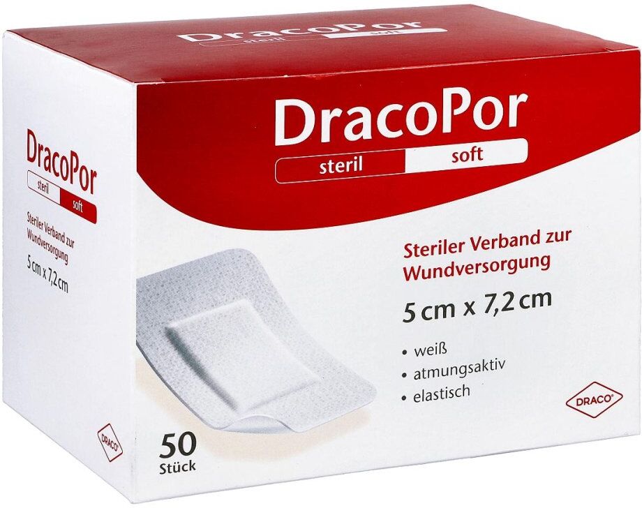 Dracopor Wundverband 5x7,2 cm steril