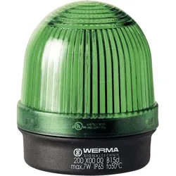 WERMA 200 200 00 - Aufbauleuchte, Bodenmontage, grün, 12-240 V