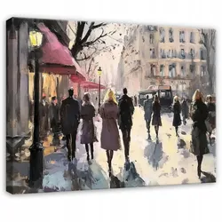 BILDER Abstrakt Stadt Aquarell Modern 120x80