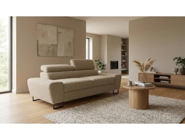 Family Meble Sofa Savio Angel, 2-Sitzer – Beige – 3