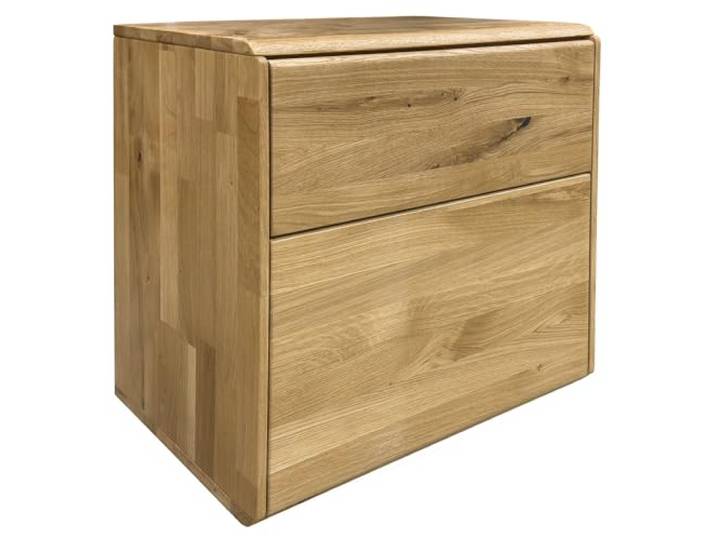 Lomadox Kommode Massivholz geölt 51 cm breit Wohnzimmerschrank Wohnzimmermöbel aus Massiver Wildeiche