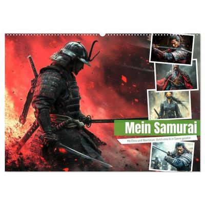 Mein Samurai (Wandkalender 2027 DIN A2 quer), CALVENDO Monatskalender