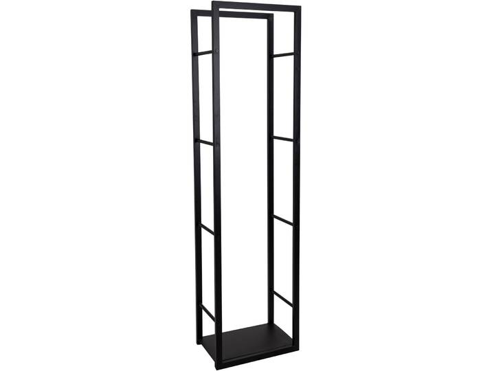 Nouvel Kaminholzregal  Billie , schwarz , L 44.5 x B 30 x H 170 cm - Material: Stahl