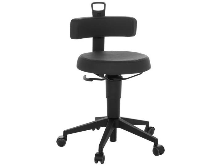 Bürohocker Top Work Flex Schwarz
