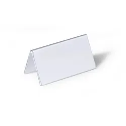 Durable 805119 Nicht-metallisches Namensschild Transparent PVC