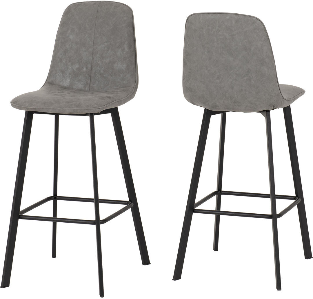 George Oliver Aggie 71cm Stool Grey 103.5cm H X 42cm W X 54cm D