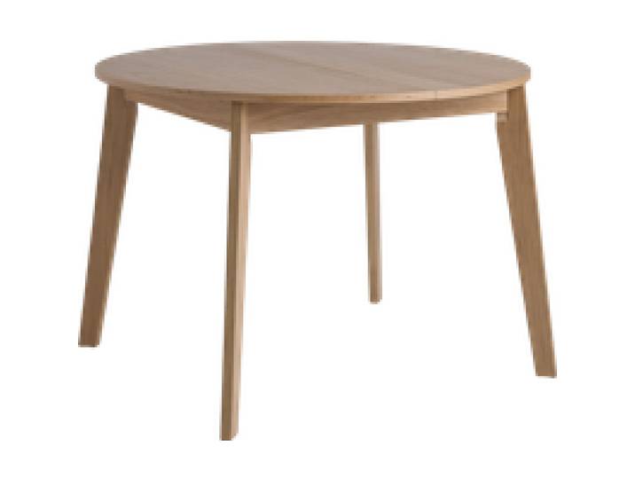 Table à manger ronde extensible bois 4 à 6 personnes Agatha
