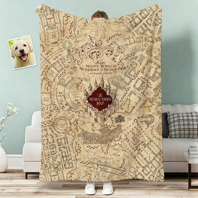 Shop Station The Map Throw Light Weight Flannel Blanket Soft Skin Friendly For Summer Cooling d 59.1 78.7 In