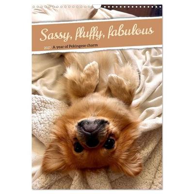 Sassy, fluffy, fabulous – A year of Pekingese charm (Wall Calendar 2027 DIN A3 portrait), CALVENDO 12 Month Wall Calendar