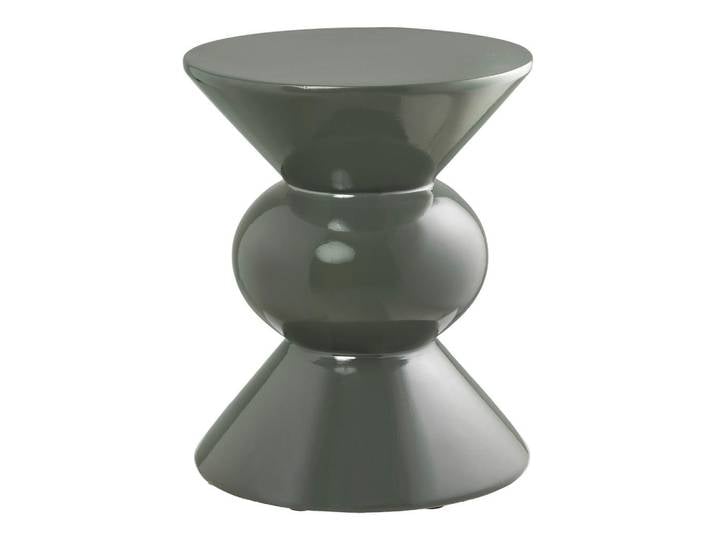 Beistelltisch Rosolina, Grün, Glas, Uni, 33.5x40.5x33.5 cm, Wohnzimmer, Wohnzimmertische, Beistelltische, Beistelltisch Glas