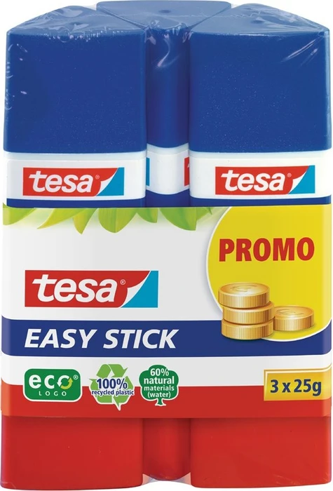 tesa 2 + 1 GRATIS: 2 EASY STICK ecoLOGO Klebestifte 25,0 g + GRATIS 1 St.