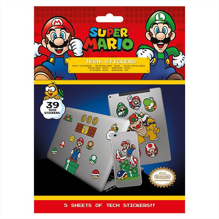 Pyramid Super Mario Stickers "regno Dei Funghi"-multicolore