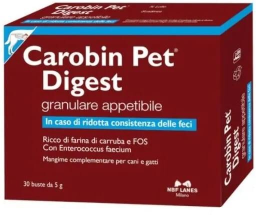 Carobin pet Digest Mangime Complementare Funzionalità Digestiva 30 Buste