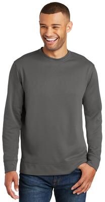 Port & Company PC590 Performance Fleece Crewneck Sweatshirt in Charcoal size 2XL   Polyester