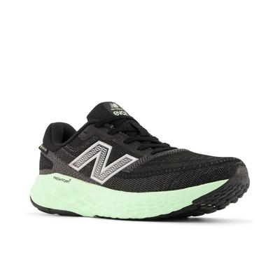 Laufschuh NEW BALANCE "EVOZ GORE-TEX", Damen, Gr. 39, schwarz, lab grün, silber metallic, Textil, Schuhe Laufschuh, wasserdicht