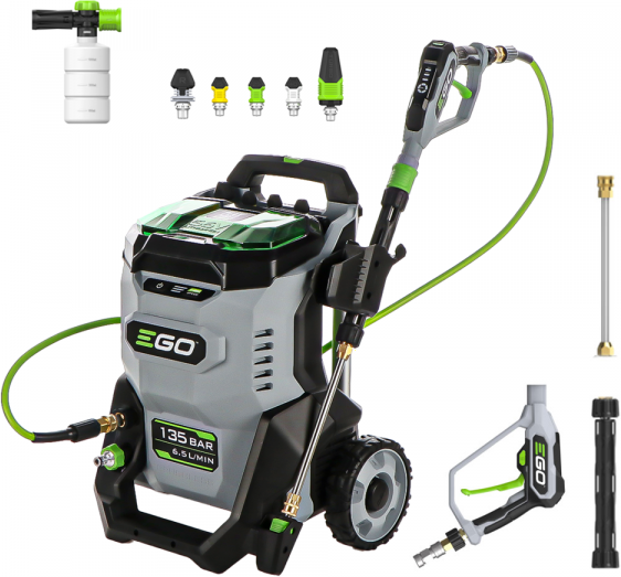EGO HPW2000E - Idropulitrice a batteria - 180 bar - 6.5 l/min - 56V - SENZA BATTERIA E CARICABATTERIE
