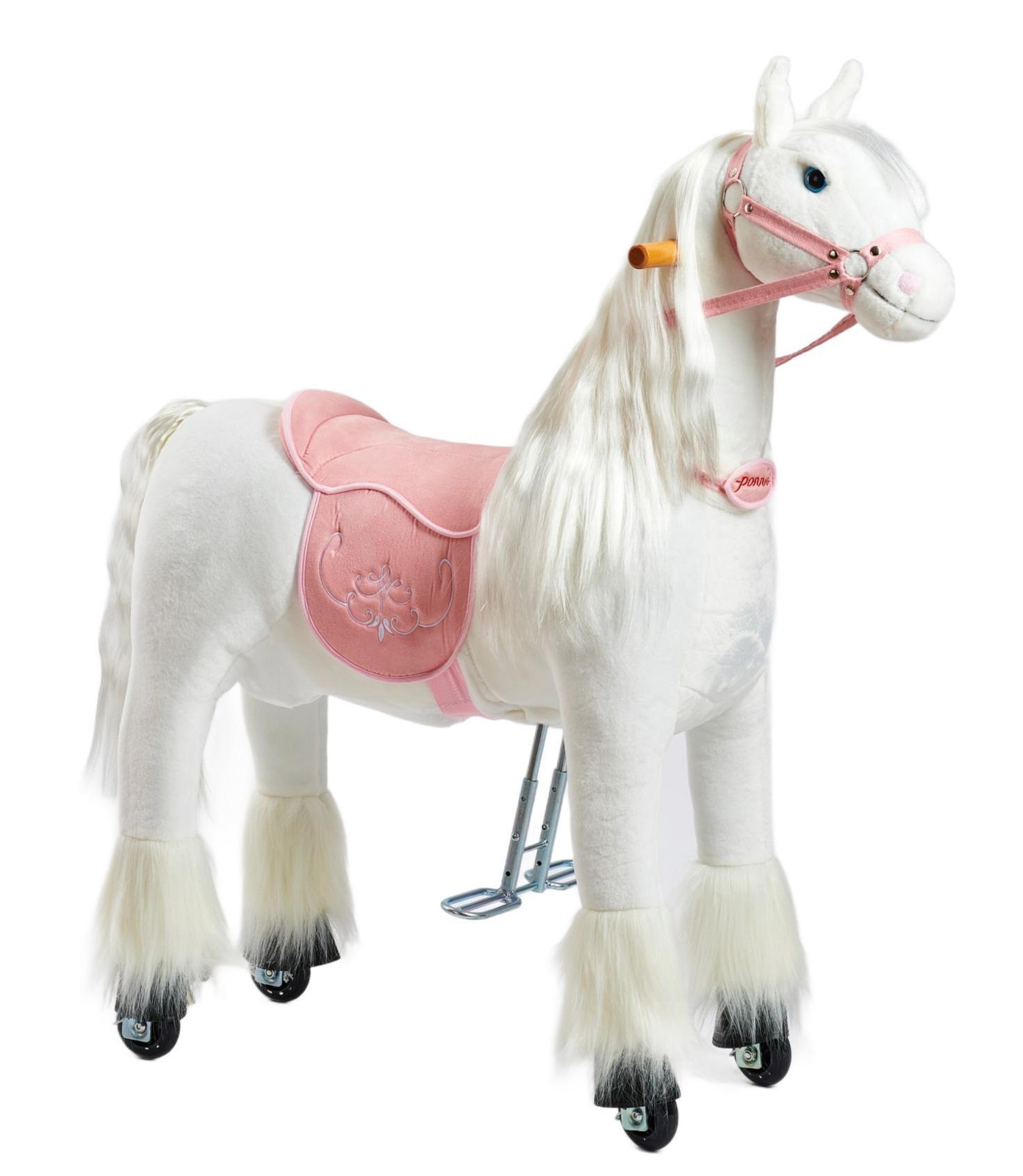 Ponnie Mechanisch loopkwaadje model Tiara M met roze zadel