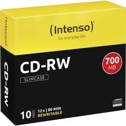 Intenso 2801622 CD-RW Rohling 700 MB 10 St. Slimcase Wiederbeschreibbar