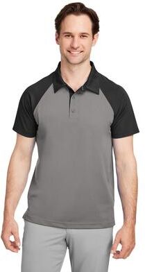 Team 365 TT21C Men's Command Snag-Protection Colorblock Polo Shirt in black size Small   Polyester