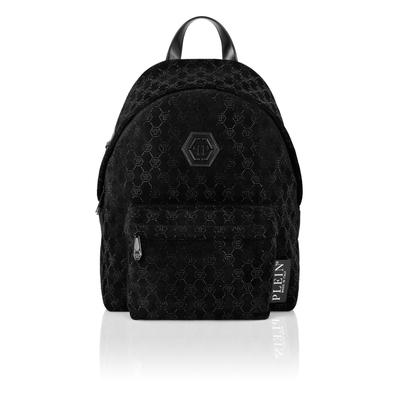 Freizeitrucksack PLEIN SPORT "Monogram Mit Schmucksteinen", 0202, schwarz