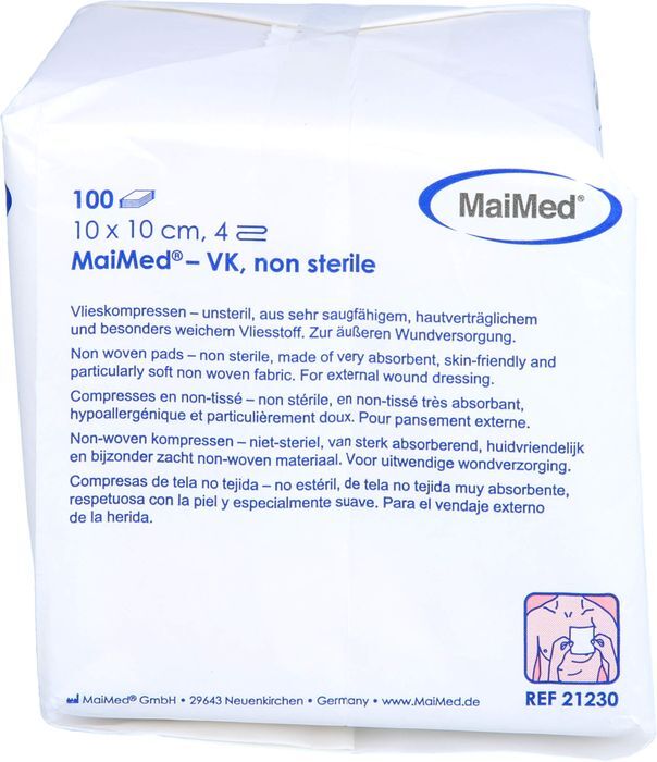 Careliv Produkte OHG VLIESSTOFF-KOMPRESSEN unsteril 10x10 cm 4fach 100 St.