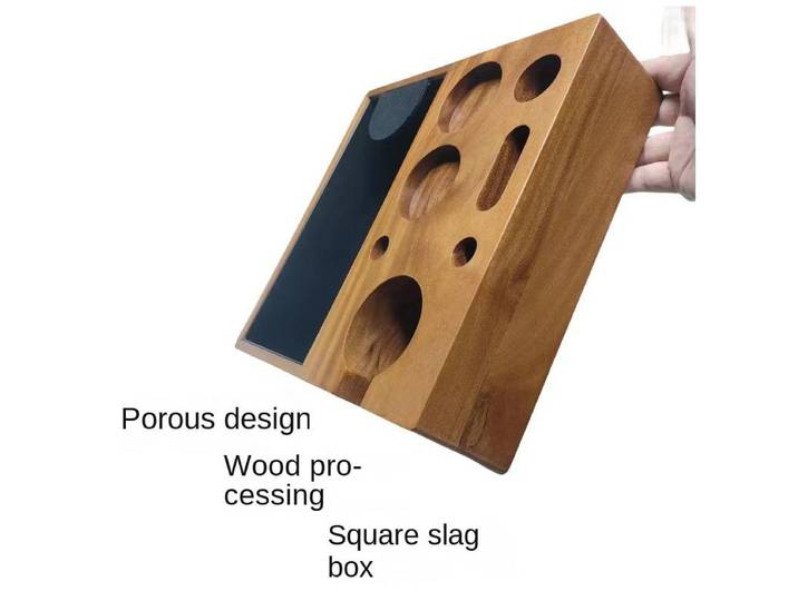 Boîte à expresso en bois et Station de bourrage 51/54/58MM, support Anti-pression en noyer, accessoires pour café