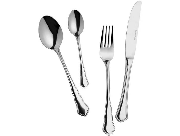Mulex Besteck-Set Chippendale (60-tlg), 12 Personen, Edelstahl 18/0, hochglanzpoliert