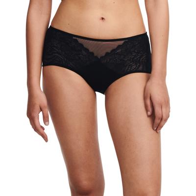 Panty CHANTELLE "FLOURAL TOUCH", Damen, Gr. 36, schwarz, Obermaterial: 75% Polyamid, 25% Elasthan, körpernah, Unterhosen Panty, Spitze, blickdichtes Gewebe