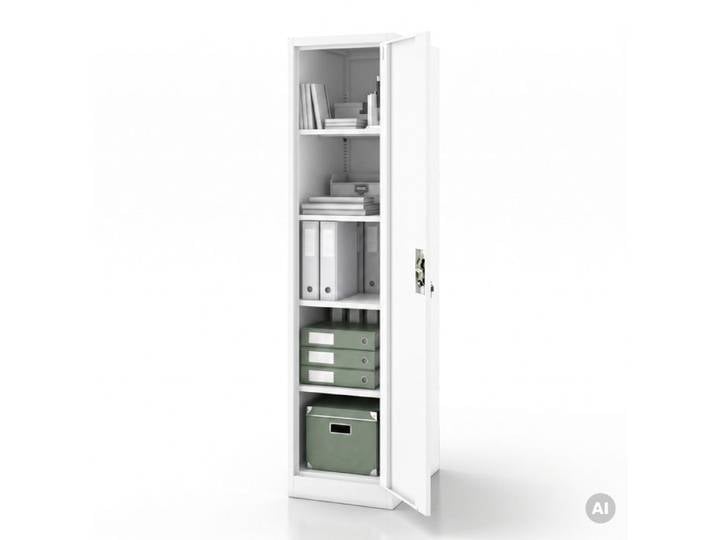 Armoire à dossiers suspendus avec serrure ALEX D600 450 x 1850 x 600 mm blanche