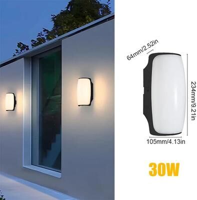 Inspire Curations Premium LED Outdoor Wall Light With Motion Sensor Waterproof Porch & Garden Lighting model F 30w Cold No Sensor