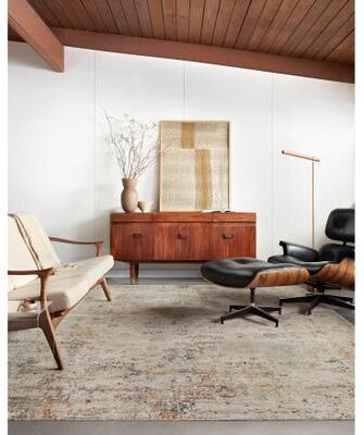 Alexander Home Alexis Modern Distressed Abstract Area Rug