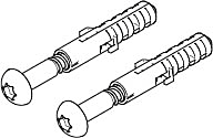 Dornbracht Bef.-Satz (Schraube+Dübel) 0430310240190 ERSATZTEILE 04303102401 6 x 40 mm