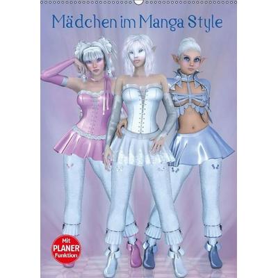 Mädchen im Manga Style (Wandkalender immerwährend DIN A2 hoch)