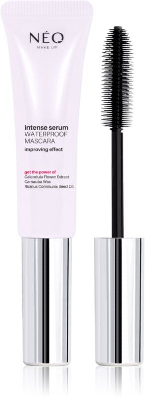 NEO MAKE UP Intense Serum Waterproof Mascara Vandfast mascara for volumen og definition Skygge Black 9 ml
