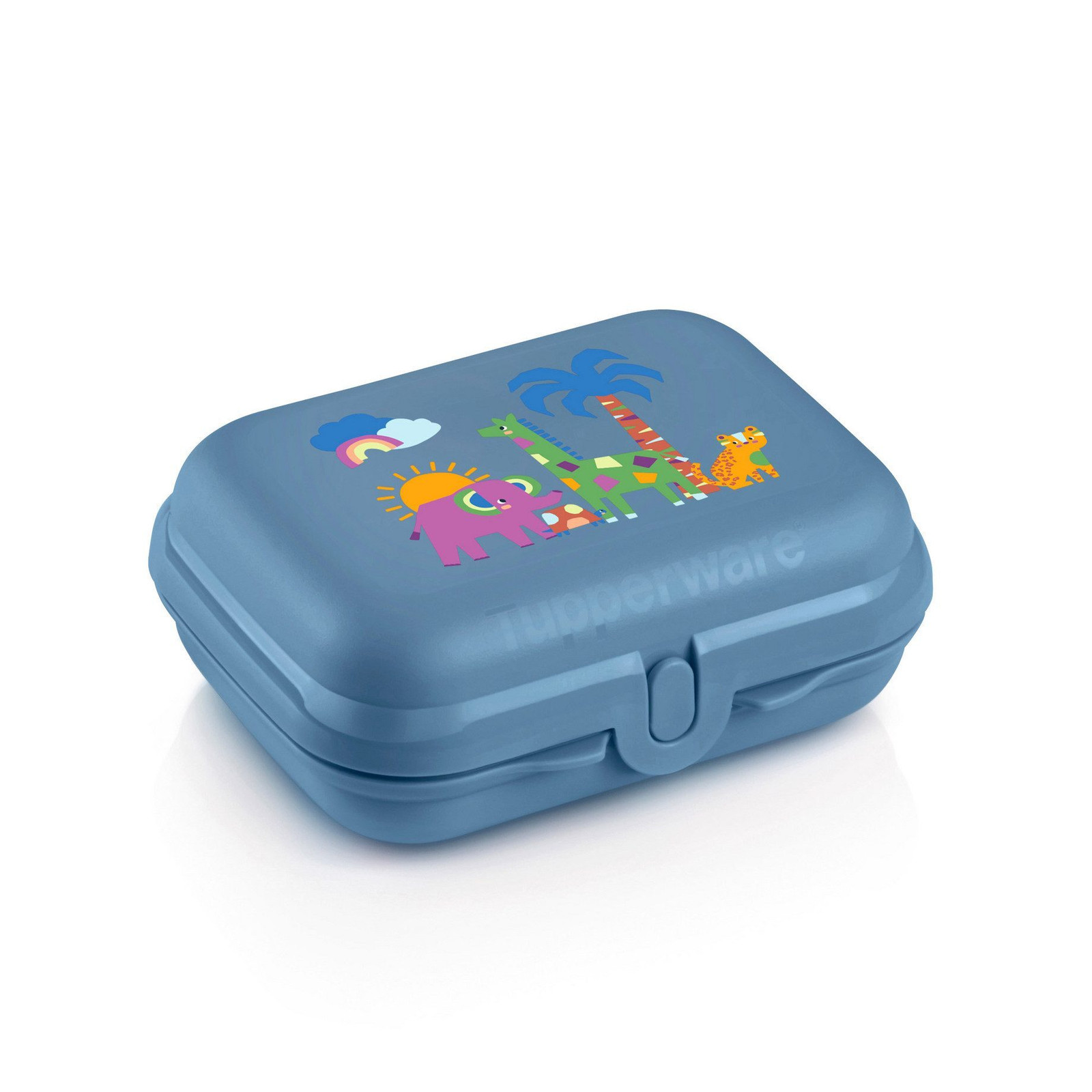 Tupperware To Go Twin snackbox Safari-collectie blauw voor kinderen