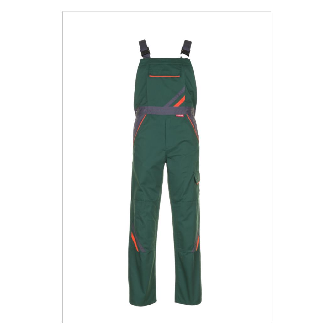 Planam Latzhose grün/orange/schiefer 25 (25) (33946729)