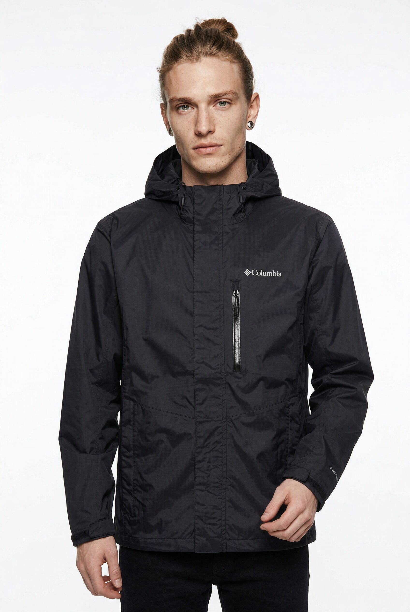 Regenjacke COLUMBIA "Pouring Adventure III Jacket", Herren, Gr. XXL, schwarz, Obermaterial: 100% Polyamid. Futter: 100% Polyester, normal, Jacken Regenjacke, wasserdicht, winddicht, atmungsaktiv schwarz XXL