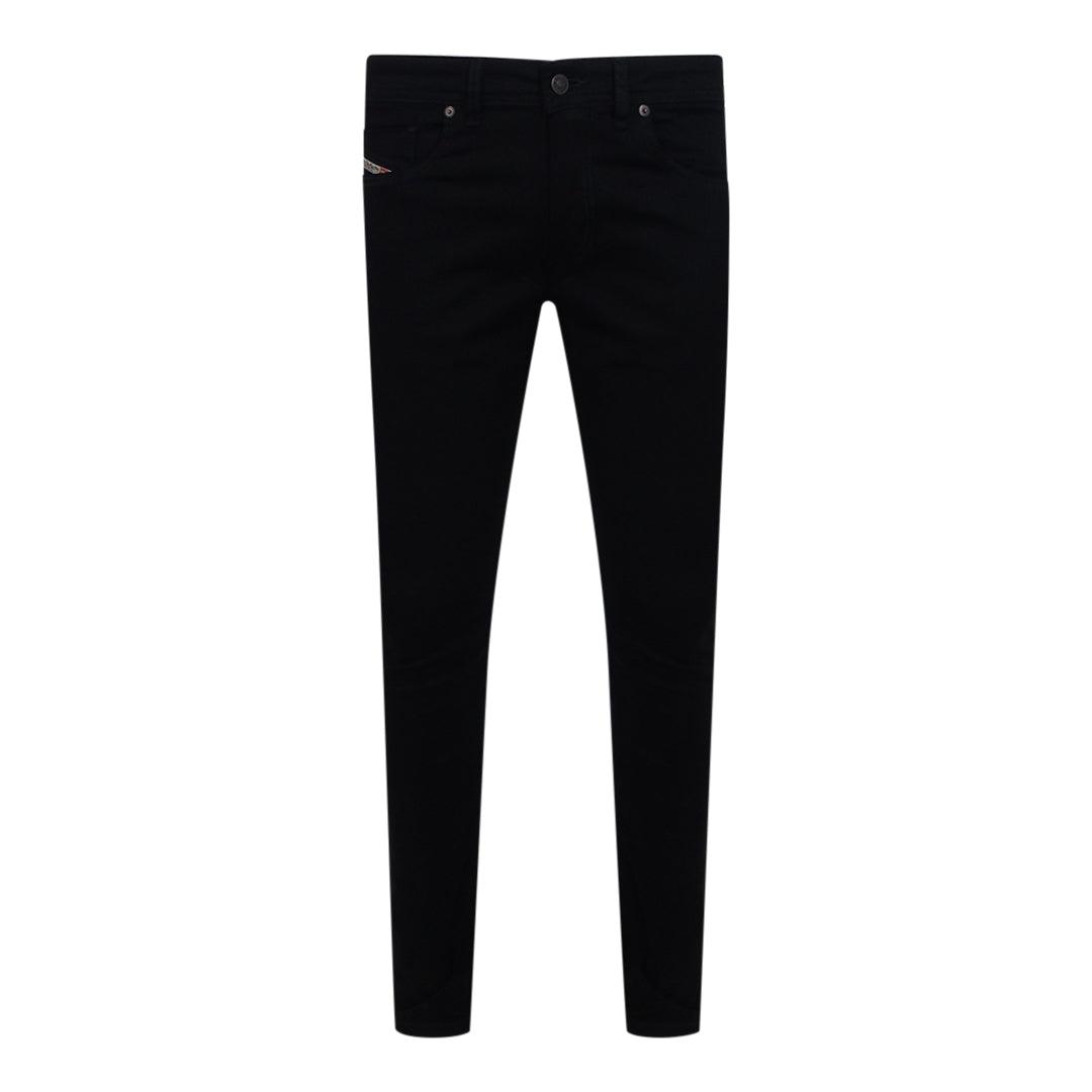 Diesel 1979 Sleenker Schwarze Jeans