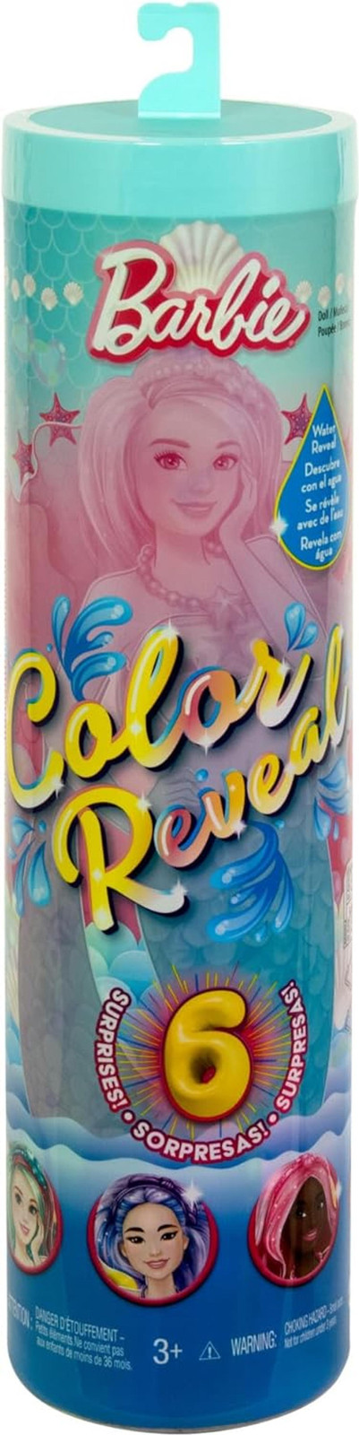 Barbie Color Reveal HRK12 Fashionpop voor meisjes vanaf 3 jaar, verschillende kleuren, 325 mm