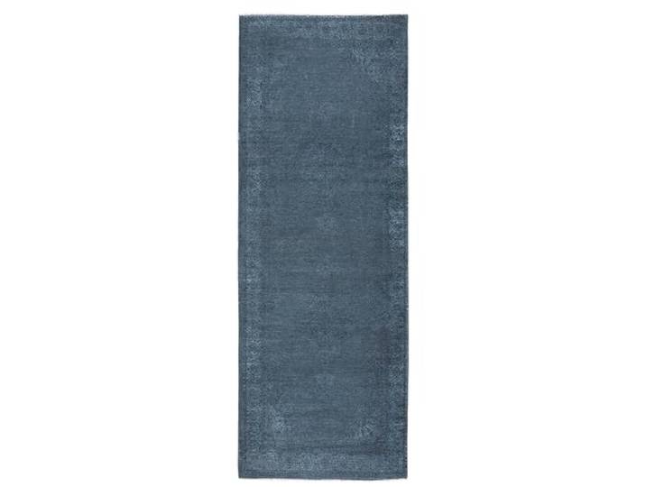 TESSO LIVING Tapis de Couloir Kelim Vintage 80x290 cm Bleu Marine Lavable Machine Poil Court Bohème Oeko-Tex Turquie