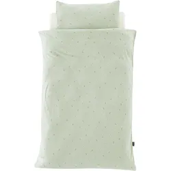 Träumeland Bettwäsche Jersey Fiore 100/135cm und 40/60cm - grün
