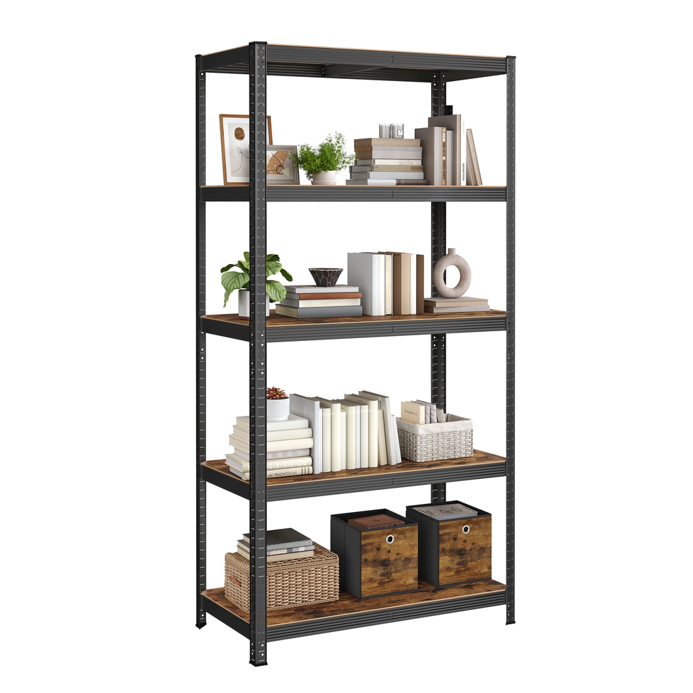 SONGMICS Standregal mit 5 Ablagen in Industrie-Design GLR060B11