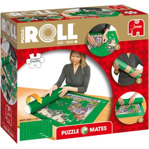 Jumbo Puzzlematte 17690, Puzzle & Roll, aus Filz, 118 x 66 cm, für Puzzle mit bis zu 1500 Teilen
