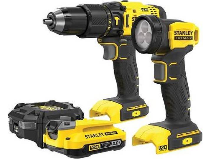 Stanley impact driver v20 sfmcd711 50nm 1x2\,0ah case + torch sfmck210d1