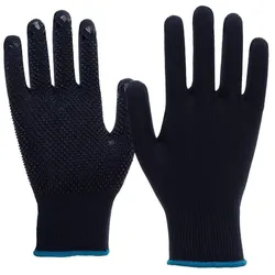 AS Arbeitsschutz Arbeitshandschuhe | 12 Paar Nitras Strickhandschuhe | blau | Gr. 6