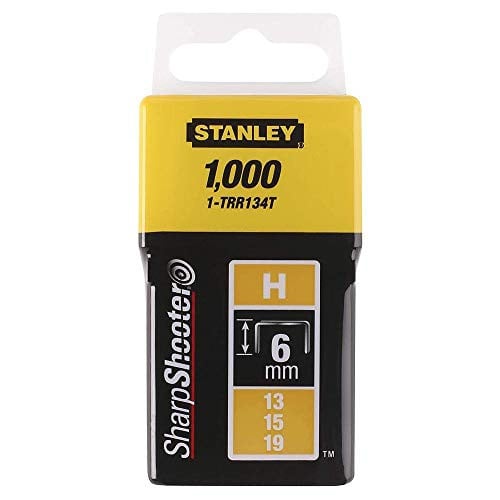 Stanley Click System Type H nietjes, zilver, 6 mm, set van 1000 stuks
