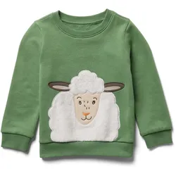 Tchibo - Kinder-Sweatshirt mit angerauter Innenseite - Jungen - Gr. 122/128 - grün