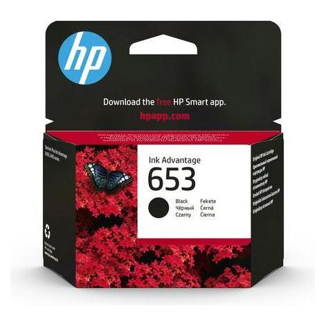 HP 653 Black Original Ink Advantage Cartridge (3YM75AE)