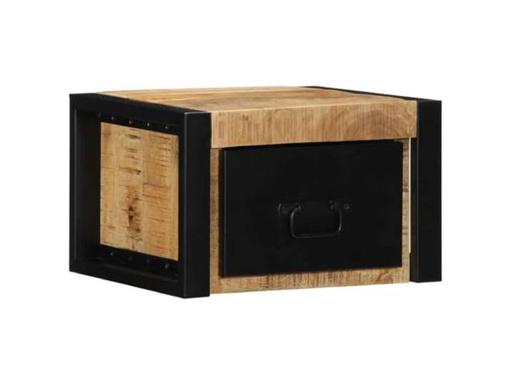 GHVBNMF Nachttisch 2er Set Wandmontage 40x35x25cm Mango Massivholz Platzsparende Hänge-Nachttische aus massivem Mangoholz für Ihr Schlafzimmer. Bieten Stauraum und freie Bodenfläche.